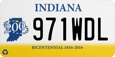 IN license plate 971WDL