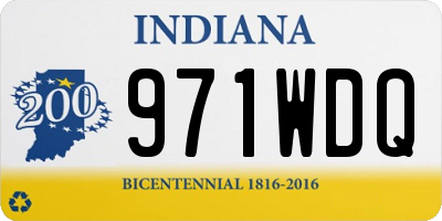 IN license plate 971WDQ