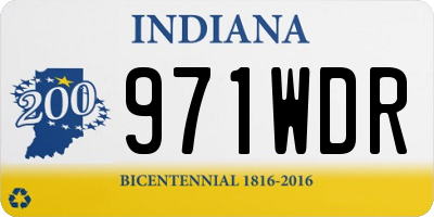 IN license plate 971WDR