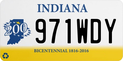IN license plate 971WDY