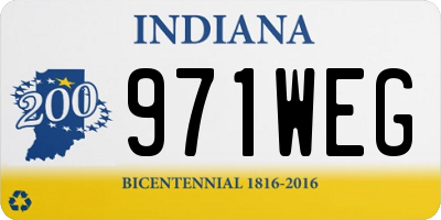IN license plate 971WEG