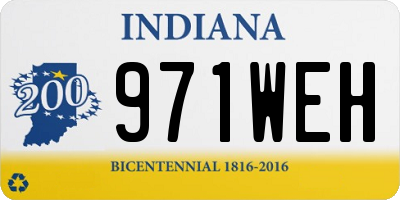 IN license plate 971WEH