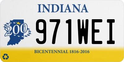 IN license plate 971WEI