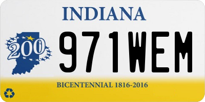 IN license plate 971WEM