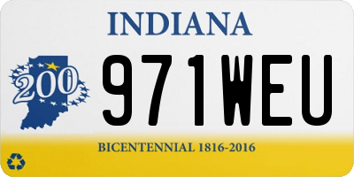 IN license plate 971WEU