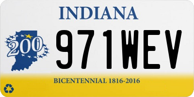 IN license plate 971WEV