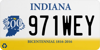 IN license plate 971WEY