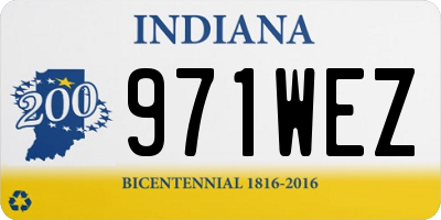 IN license plate 971WEZ