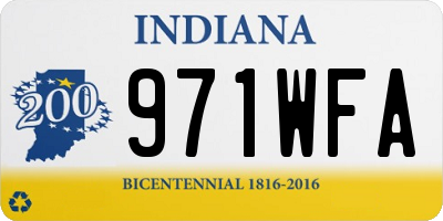 IN license plate 971WFA