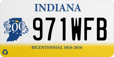 IN license plate 971WFB