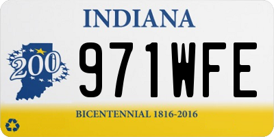 IN license plate 971WFE