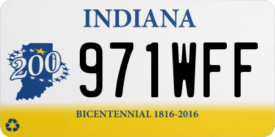 IN license plate 971WFF