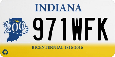 IN license plate 971WFK