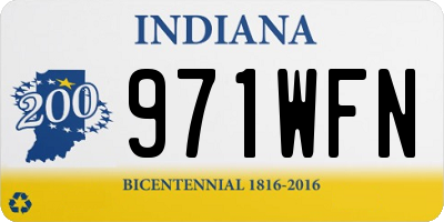 IN license plate 971WFN
