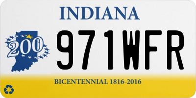 IN license plate 971WFR