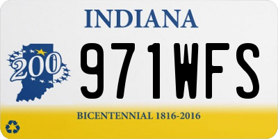 IN license plate 971WFS