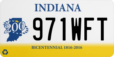 IN license plate 971WFT