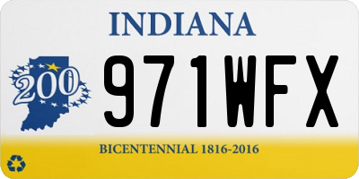 IN license plate 971WFX