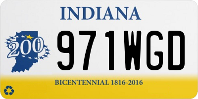 IN license plate 971WGD