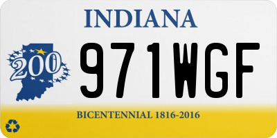 IN license plate 971WGF