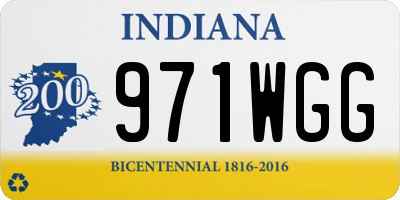IN license plate 971WGG