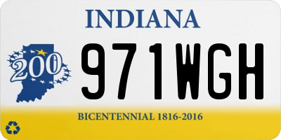 IN license plate 971WGH