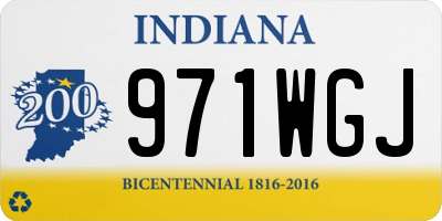 IN license plate 971WGJ
