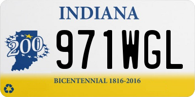 IN license plate 971WGL