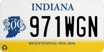 IN license plate 971WGN