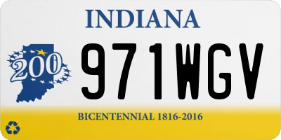 IN license plate 971WGV
