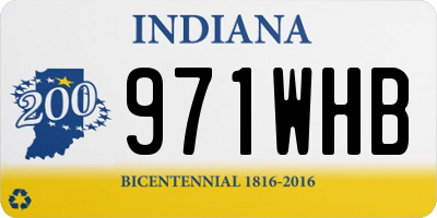 IN license plate 971WHB
