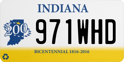 IN license plate 971WHD