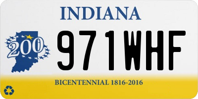 IN license plate 971WHF