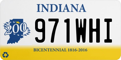 IN license plate 971WHI