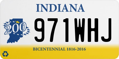 IN license plate 971WHJ