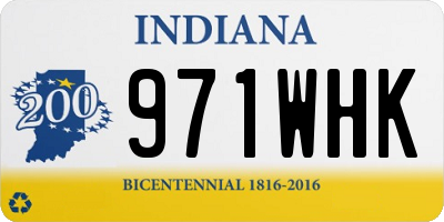 IN license plate 971WHK