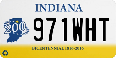 IN license plate 971WHT