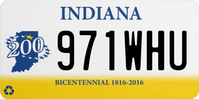 IN license plate 971WHU
