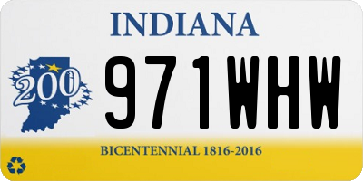 IN license plate 971WHW