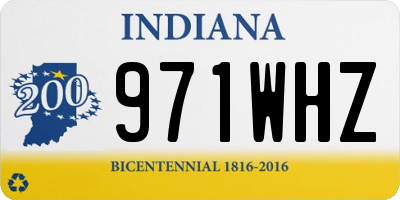 IN license plate 971WHZ