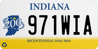 IN license plate 971WIA