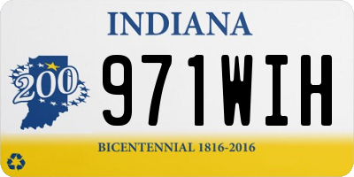 IN license plate 971WIH