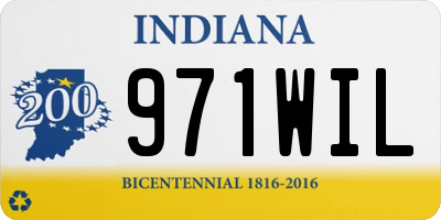 IN license plate 971WIL