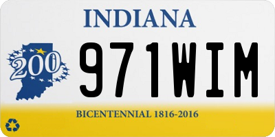 IN license plate 971WIM
