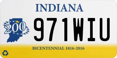 IN license plate 971WIU