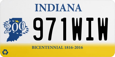 IN license plate 971WIW