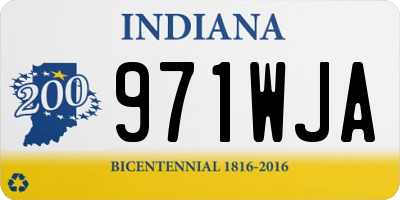IN license plate 971WJA