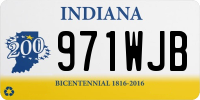 IN license plate 971WJB
