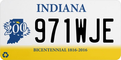 IN license plate 971WJE