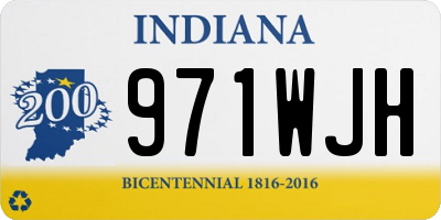 IN license plate 971WJH